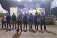 Robin Manik Ketua Dewan Pimpinan Wilayah Provinsi Kepri Partai Prima saat membacakan manifesto politik di depan Ansar Ahmad di Lapangan SP Plaza Sagulung, Sabtu (5/10/2024). Matapedia6.com/ Luci