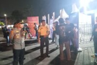 Kapolsek Seibeduk Iptu Jonathan Reinhart Pakpahan saat pengamanan Festival Biznet, Sabtu (19/10). foto:Rega/matapedia