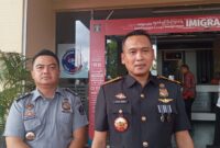 Kepala Imigrasi Batam Hajar Aswad, saat diwawancarai wartawanJumat (25/10). Foto:Rega/matapedia