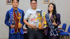 Keysa dan Raihan bersama Kepala Dinas Kominfo Kota Batam, Rudi Panjaitan. Foto:Diskominfo Batam