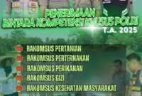 Selebaran Informasi pembukaan pendaftaran Bintara khusus  Polri 2025. Matapedia6.com/ Dok Humas Polda