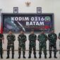Dandim 0316, Kolonel Inf Rooy Chandra Sihombing pimpin upacara Korps Raport Masuk Satuan yang berlangsung di aula Makodim 0316/Batam. Matapedia6.com/Dok Kodim