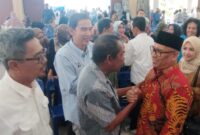 Calon wakil Gubernur Kepri Nyanyang Haris Pratamura didampingi calon wali Kota Batam Amsakar Ahmad kampanye dialogis di Kecamatan Nongsa, Minggu (10/11/2024). Matapedia6.com/ Dok Agus