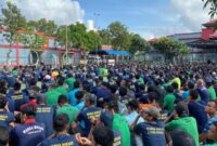 Warga binaan Lapas kelas IIA Batam saat mengikuti pengarahan dari Kalapas Batam Heri Kusrita, Selasa (26/11/2024) Matapedia6.com/Dok Lapas Batam