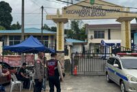 Satuan Smapta Polresta Barelang saat melakukan patroli  ke sejumlah PPK, pastikan penghitungan suara Pilkada Berjalan lancar, Sabtu (30/11/2024). Matapedia6.com/ Dok Humas Polresta