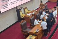 Dewan Perwakilan Rakyat Daerah (DPRD) Batam gelar rapat paripurna membahas Rancangan Peraturan Daerah (Ranperda) tentang Penyelenggaraan Angkutan Umum Massal di Kota Batam, Senin, (4/11/2024). Matapedia6.com/Luci