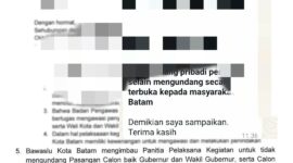 Screenshot imbauan Bawaslu untuk tidak undang paslon. Dok/Istimewa