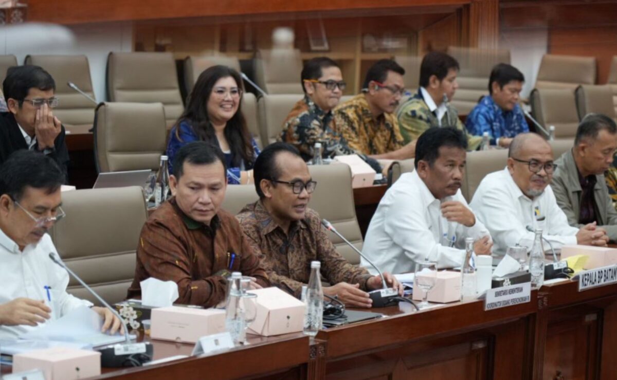 Kepala BP Batam Rudi saat RDP dengan DPR, Senin (2/12/2024). Foto:Humas BP