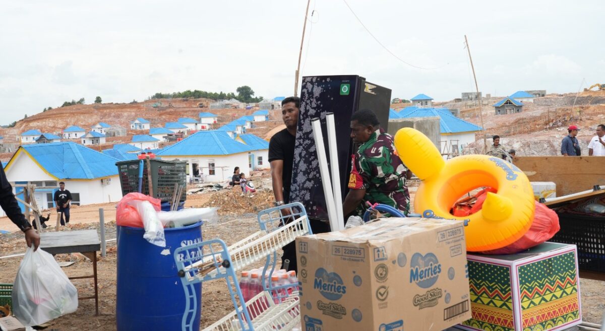 Warga yang pindah ke hunian Tanjung Banun, Senin (2/12). Foto:Dok/Humas BP Batam