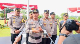 Kakorbinmas Baharkam Polri, Irjen Pol Edy Murbowo saat memberikan keterangan usai apel polisi RW di Mapolda Kepri, Rabu (4/12/2024). Matapedia6.com/ Dok Humas Polda