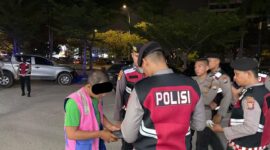 Salah satu juru parkir liar ditangkap polisi. Foto:Dok/Humas Polda