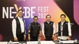 CEO MDI Ventures Donald Wihardja (Paling Kiri), Wakil Menteri Komunikasi dan Digital Nezar Patria (Kedua dari Kiri), Direktur Digital Business Telkom Muhamad Fajrin Rasyid (Kedua dari Kanan), VP of Strategy & Sustainability MDI Ventures Alvin Evander (Paling Kanan). Foto:Telkom