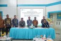 PLN Batam tanda tangan MoU jaga kelistrikan digital Nongsa beberapa hari lalu. Foto:Dok/Humas