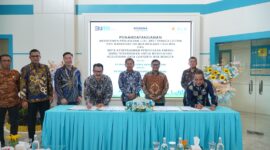 PLN Batam tanda tangan MoU jaga kelistrikan digital Nongsa beberapa hari lalu. Foto:Dok/Humas