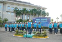 Apel kesiapan kelistrikan PLN Batam, Senin (16/12). Foto:IsT