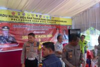 Karendal Opsda Karo Ops Polda Kepri Kombes Pol Ulami Sudjaja, bersama Kasatgas Opsda Dirlantas Polda Kepri Kombes Pol Tri Yulianto, cek kesiapan pos pengamanan Natal tahun baru di beberapa titik di Batam, Sabtu (21/12/2024). Matapedia6.com/ Dok Polda Kepri