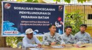 Bakamla RI melalui Pangkalan Batam gelar kegiatan sosialisasi bertema “Peran Masyarakat dalam Pencegahan dan Pemberantasan Penyelundupan” di Pulau Buluh, Senin (23/12/2024). Matapedia6.com/ Dok Bakamla Zona Barat.