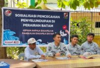 Bakamla RI melalui Pangkalan Batam gelar kegiatan sosialisasi bertema “Peran Masyarakat dalam Pencegahan dan Pemberantasan Penyelundupan” di Pulau Buluh, Senin (23/12/2024). Matapedia6.com/ Dok Bakamla Zona Barat.