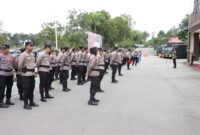 Polresta Barelang apel siaga liburan Natal dan tahun baru. Foto:Dok/Humas