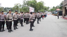 Polresta Barelang apel siaga liburan Natal dan tahun baru. Foto:Dok/Humas