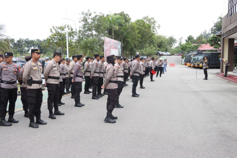 Polresta Barelang apel siaga liburan Natal dan tahun baru. Foto:Dok/Humas