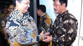 Menko Perekonomian Airlangga Hartarto bersama Kepala BP Batam Muhammad Rudi beberapa hari lalu. Foto:Dok/Humas BP Batam