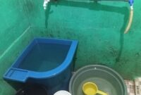 Kondisi air mati total di rumah warga Sagulung, Senin (2/12). Foto:matapedia