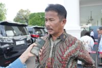 Kepala BP Batam saat diwawancarai wartawan di Istana, Jakarta, Selasa (10/12). Foto:Humas BP