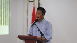 Kepala BP Batam Muhammad Rudi saat acara Awards Rumah Sakit BP Batam, Kamis (12/12). Foto:Istimewa