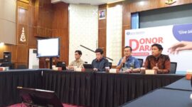 Bank Indonesia Perwakilan Kepri konferensi pers terkait penukaran uang logam, Jumat (13/12). Foto:Rega/matapedia