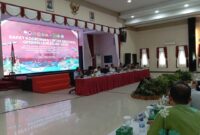 Gubernur Kepri Ansar Ahmad saat menghadiri rapat koordinasi lintas sektoral di gedung Lancang Kuning Polda Kepri, Kamis (19/12/2024). Matapedia6.com/ Luci