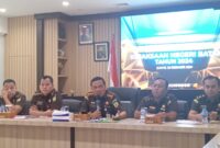 Capaian kinerja Kejaksaan Negeri Batam dalam akhir tahun pada Jumat (20/12). Foto:Rega/matapedia