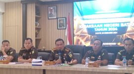 Capaian kinerja Kejaksaan Negeri Batam dalam akhir tahun pada Jumat (20/12). Foto:Rega/matapedia