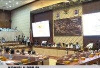 Suasana RDP Komisi II DPR bersama KPU, Bawaslu, dan DKPP membahas dan penetapan PKPU tentang Tahapan dan Jadwal Pemilihan Ulang Pilkada 2024 di Kompleks Parlemen, Senayan, Jakarta, Rabu (4/12/2024). Foto:Screenshot YouTube Komisi II