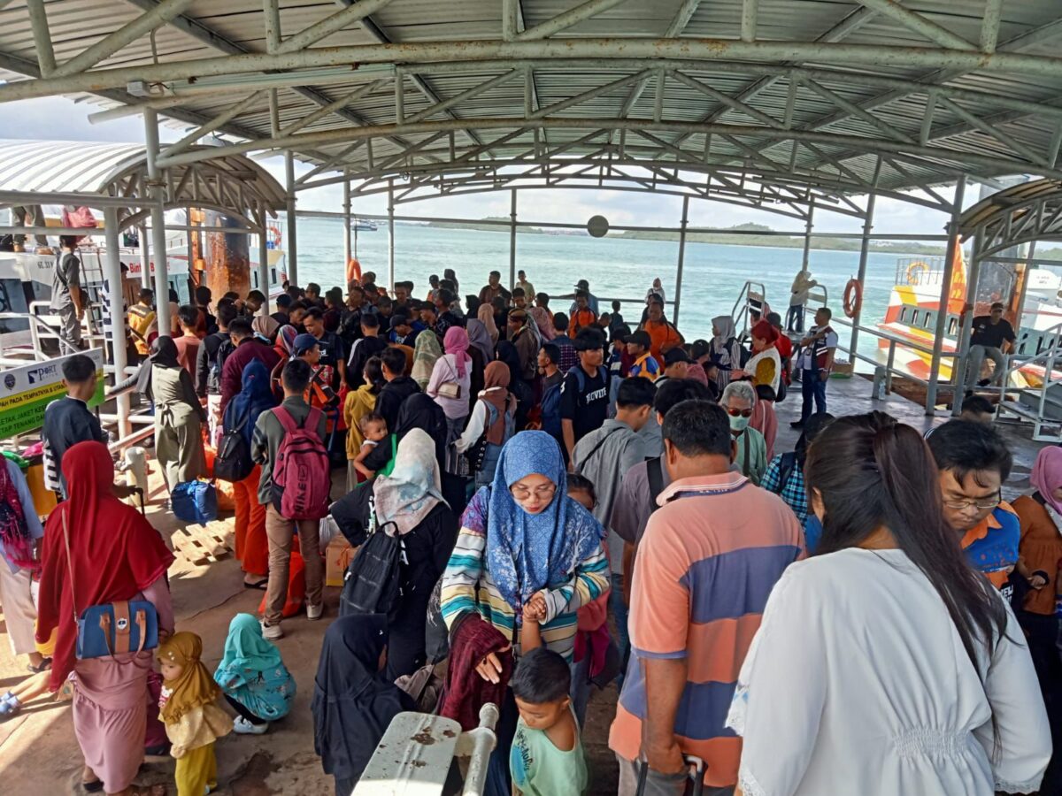 Suasana pelabuhan Domestik saat liburan beberapa waktu lalu. Foto:  Dok/ Humas BP Batam