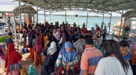 Suasana pelabuhan Domestik saat liburan beberapa waktu lalu. Foto:  Dok/ Humas BP Batam