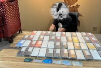 Ratusan handphone iphone dan pelaku diamankan Bea Cukai Batam beberapa hari lalu. Foto:Dok/Bea Cukai