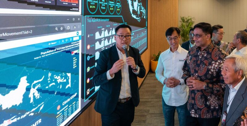 Indosat mencatat pertumbuhan lonjakan lalu lintas sepanjang tahun baru. Foto:Dok/Indosat