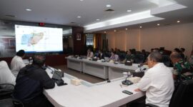 BP Batam bersama Korem 033 rapat terkait Rempang Eco City, Senin (13/1). Foto:Humas BP Batam
