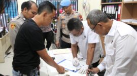 Itwasda Polda Kepri gelar pemeriksaan senjata api di Polresta Barelang dan polsek jajaran, Kamis (23/01/2025). Matapedia6.com/Dok Humas Polresta