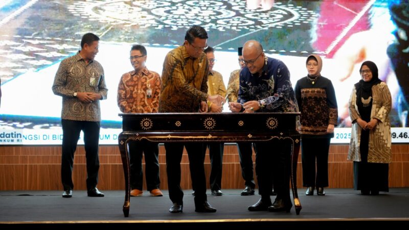 BP Batam tandatangani MoU bersama Kementerian Hukum beberapa hari lalu. Foto:Humas BP Batam