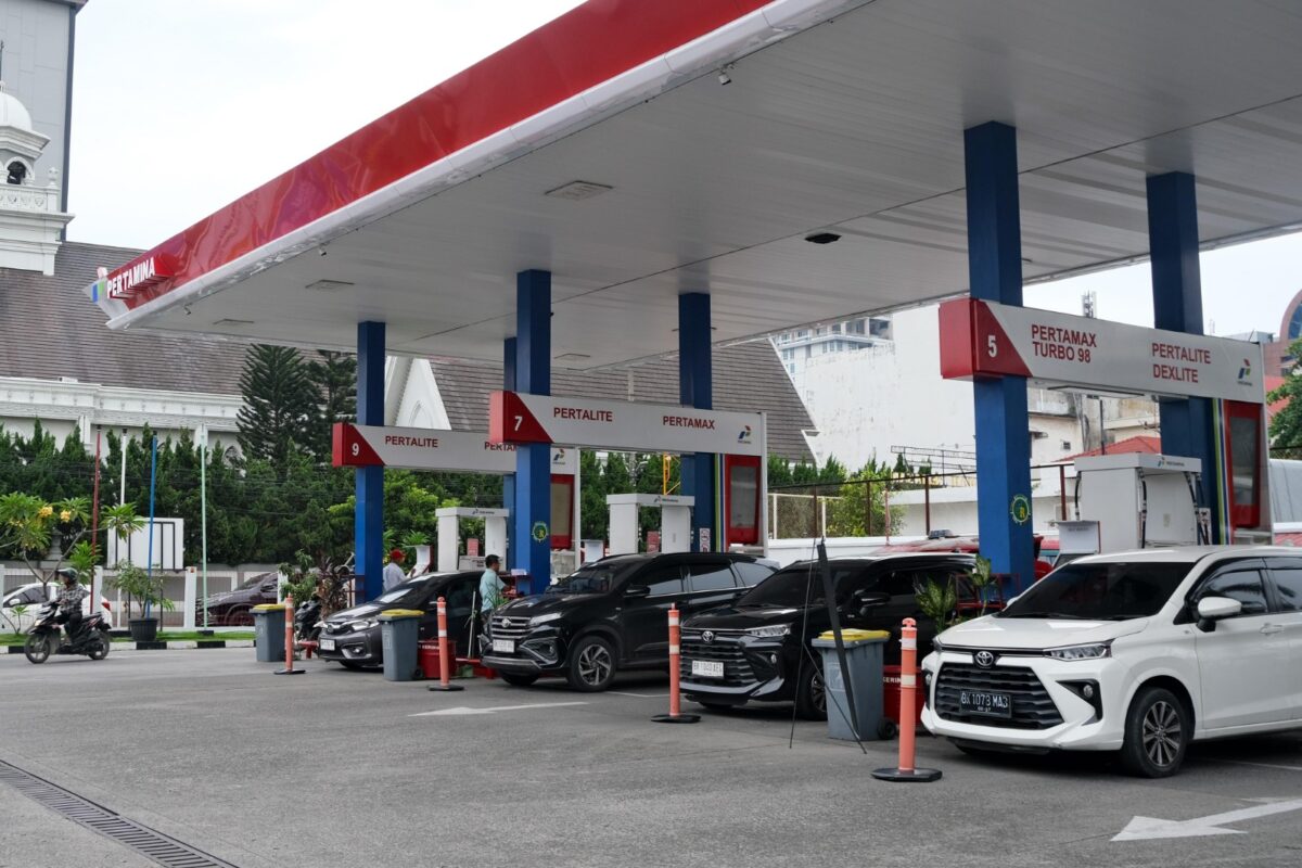 Salah satu SPBU wilayah Sumbagut. Foto:Dok/Pertamina