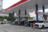 Salah satu SPBU wilayah Sumbagut. Foto:Dok/Pertamina