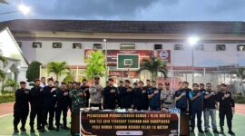 Karutan Batam tengah usai razia dan tes urine warga binaan. Foto:Rutan