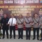 Jajaran pejabat Direktur di Polda Kepri foto bersama usai menjalani serah terima jabatan di lobi utama Polda Kepri, Rabu (8/1/2025). Matapedia6.com/Luci