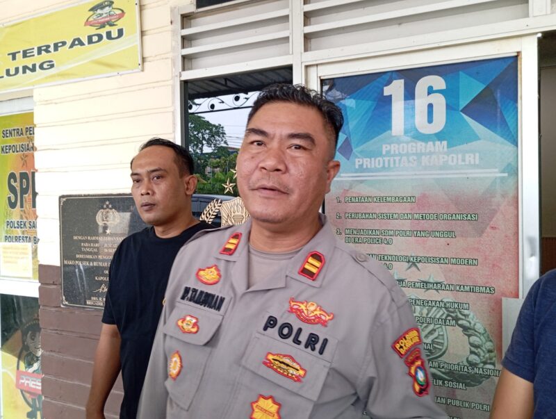 Kapolsek Sagulung Iptu Rohandi didampingi Kanit Reskrim Polsek Sagulung, Iptu Husnul Faikar pada wartawan, Rabu (22/1/2025). Foto:matapedia