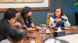 Caption : Wamenkraf berdiskusi dengan InJourney dalam kolaborasi yang berfokus pada promosi inovatif di sejumlah aset InJourney. Foto: Humas 