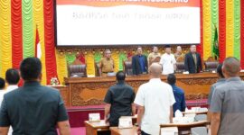 Rapat paripurna DPRD Kota Batam, Senin (24/2). Foto:Diskominfo