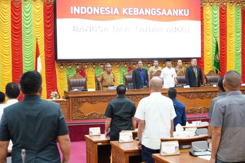 Rapat paripurna DPRD Kota Batam, Senin (24/2). Foto:Diskominfo