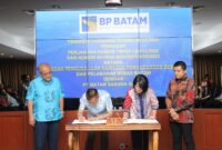 BP Batam tanda tangan kerja sama dengan PT Batam Sarana Surya, Rabu (5/2). Foto:Dok/Humas
